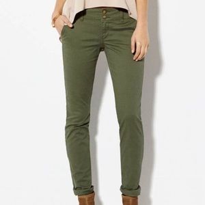 Olive Green Skinny Pants