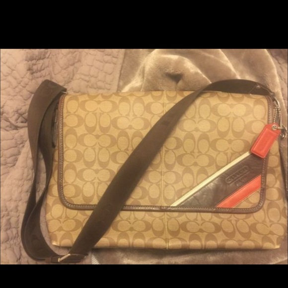 Coach Leather Messenger Bag