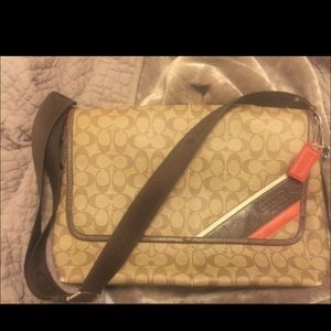 Coach Leather Messenger Bag
