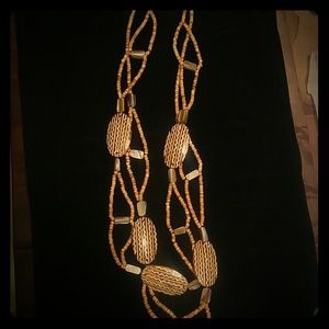Beaded beige Neclace!