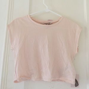 Blush crop tee top cute girly