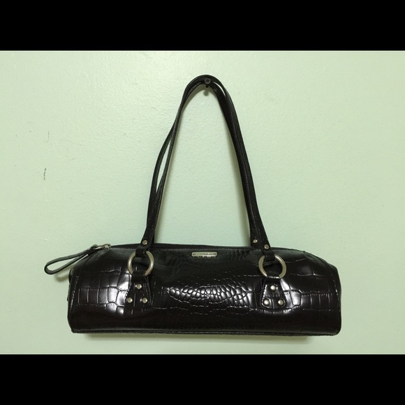 Ralph Lauren faux leather with snake pattern.