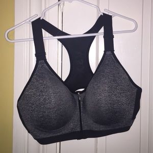 Gray/Black Victoria's Secret Sports Bra