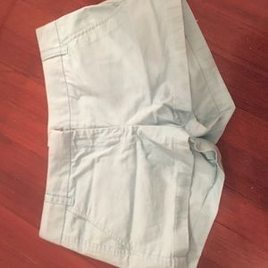 Aqua blue J.Crew Chino Shorts
