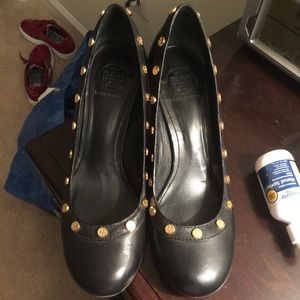 Tory Burch with two inch wooden heels!