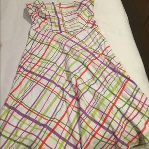 Beautiful multicolored strapless dress!