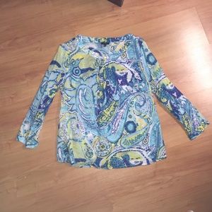 Floral Talbots Blouse