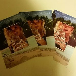 3 VICTORIA'S SECRET SECRET REWARDS CARDS