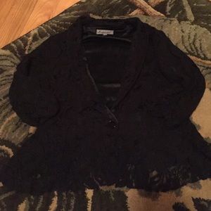 Black Lace Blazer