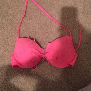 Victoria's Secret pink padded bikini top