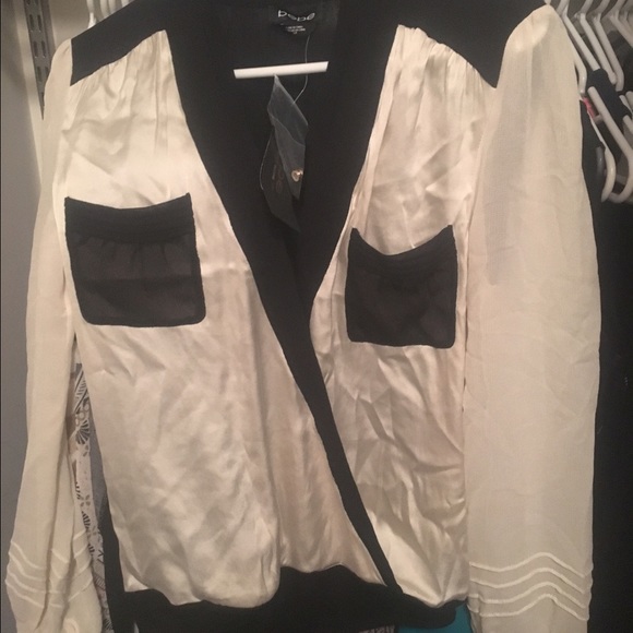 Bebe silk and chiffon body suit new with tags!