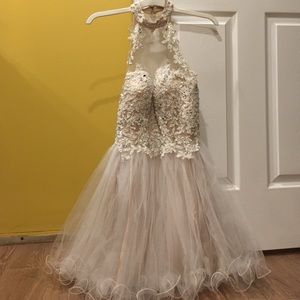 Champagne Short Prom Dress