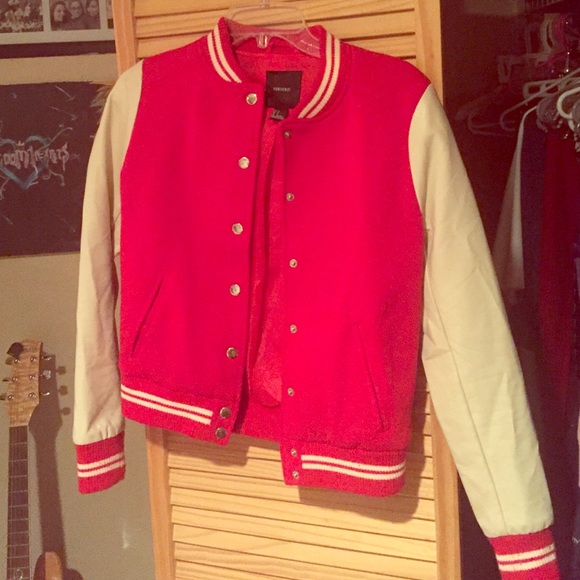 Forever 21 Red/Tan sporty jacket