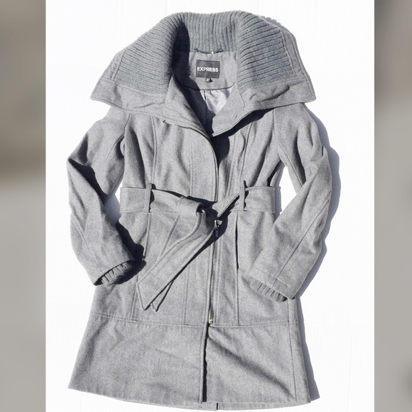Express Gray winter coat flash sale! - Picture 1 of 4