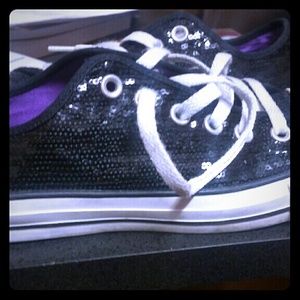 Converse sequin shoes