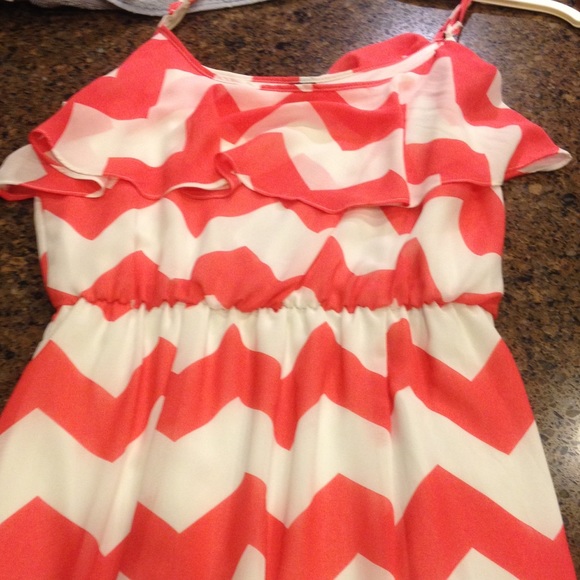 Maxi dress with slips on each side