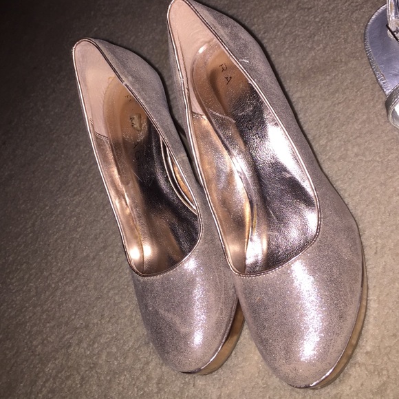Rose gold rampage heels