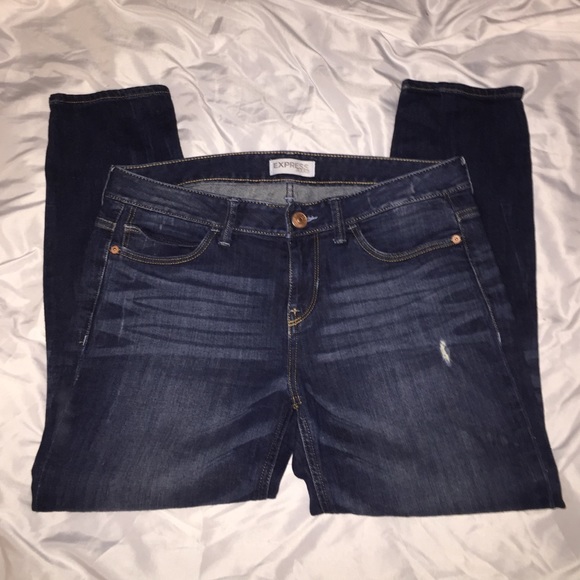 Express boyfriend ankle jeans