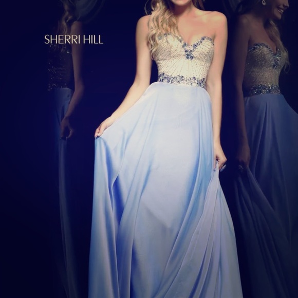 Sherri Hill Periwinkle Prom Dress New Size 8