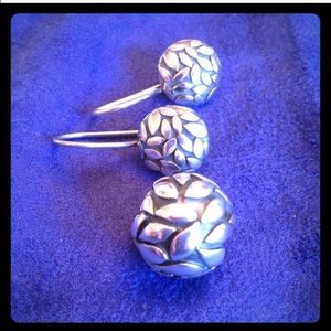 Silpada SS Ball drop earrings ONLY