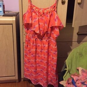 BRAND NEW pink flamingo sundress