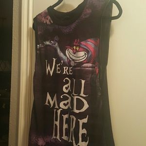 Alice and Wonderland tank top
