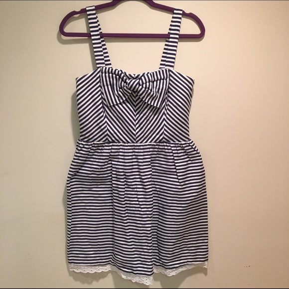 Dresses & Skirts - Sailor Stripe Lace Dress