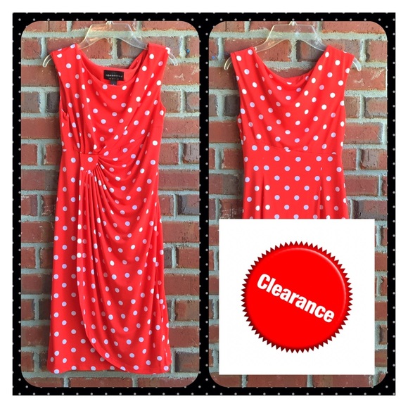 Connected Apparel Dresses & Skirts - "Red" polkadot dress