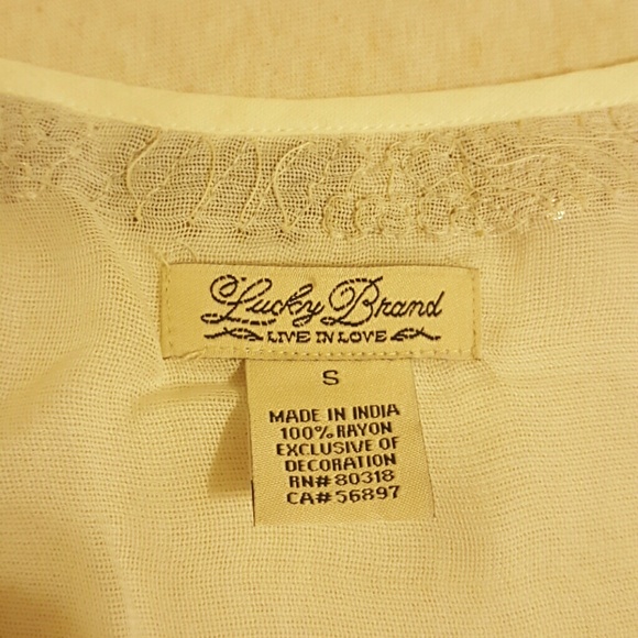 ❌SOLD❌ Lucky Brand beaded top - Picture 2 of 4
