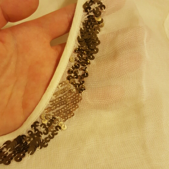 ❌SOLD❌ Lucky Brand beaded top - Picture 3 of 4