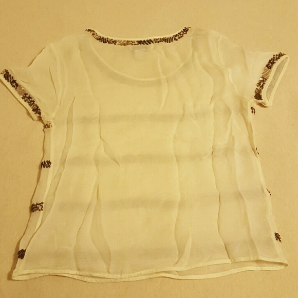 ❌SOLD❌ Lucky Brand beaded top - Picture 4 of 4