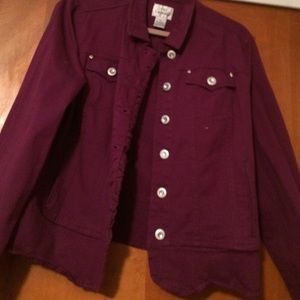 Jean jacket with peplum