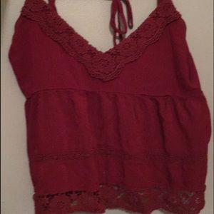 Red Crochet Tank
