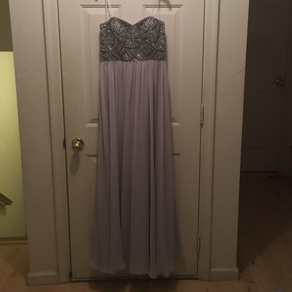 Grey Prom Dress Size 4 BNWT