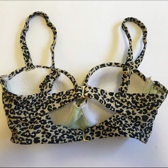 Animal Print Midkini Top - Picture 2 of 4