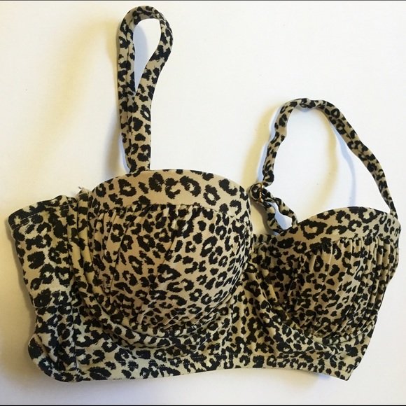 Animal Print Midkini Top - Picture 3 of 4