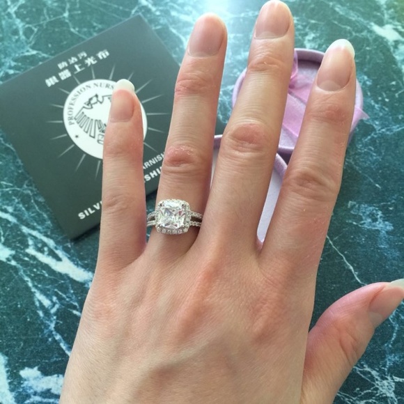 (Size 7) new real silver wedding ring - Picture 3 of 4