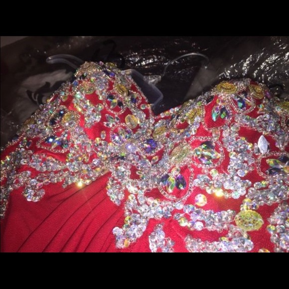 Long red Prom/ Homecoming Dress