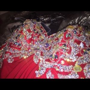 Long red Prom/ Homecoming Dress