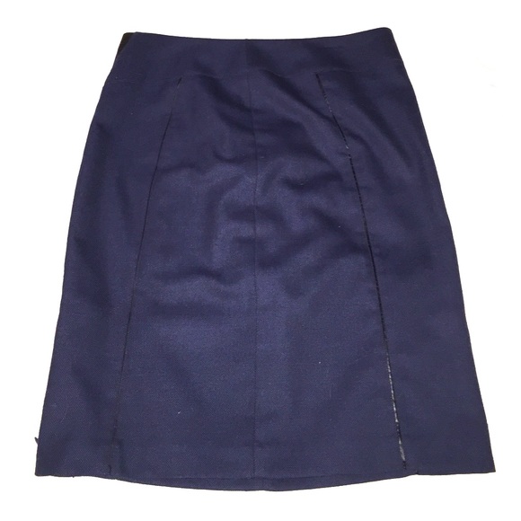 Navy pencil skirt