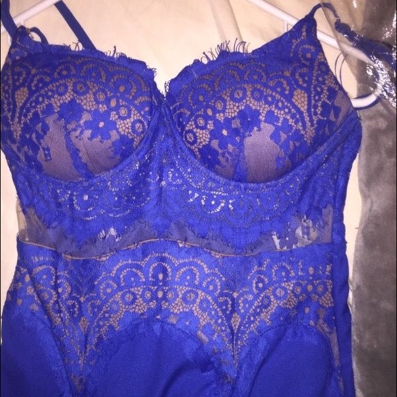 Long blue Prom/ Homecoming Dress