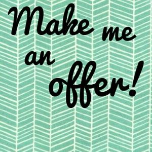 I accept reasonable offers!