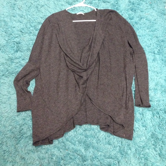 Grey cowl neck sweater