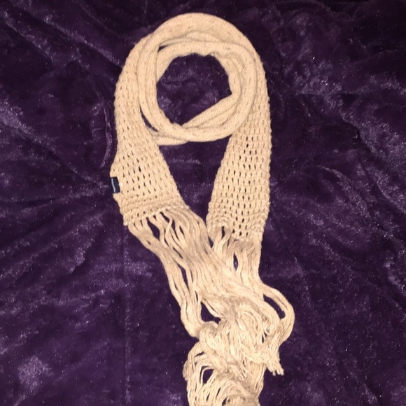 Thin tan Abercrombie scarf