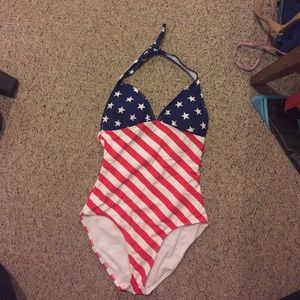 American flag bathing suit