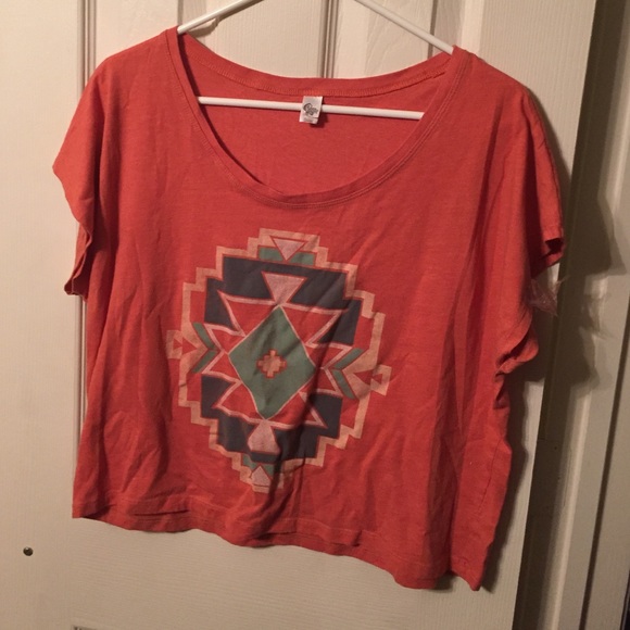 Corner Shop Burnt Orange Crop Top - Picture 1 of 2