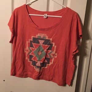 Corner Shop Burnt Orange Crop Top