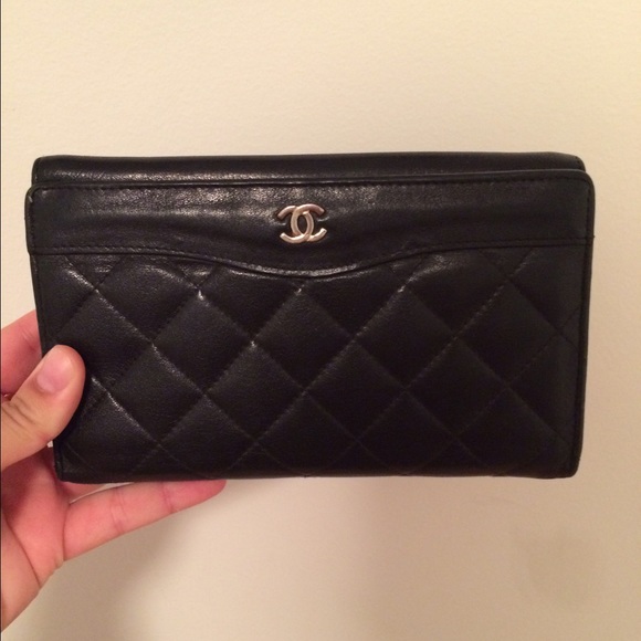 BLACK CHANEL CLUTCH/LARGE WALLET!!!!