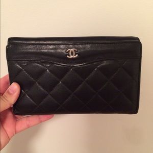 BLACK CHANEL CLUTCH/LARGE WALLET!!!!