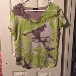 Mossimo green and gray top